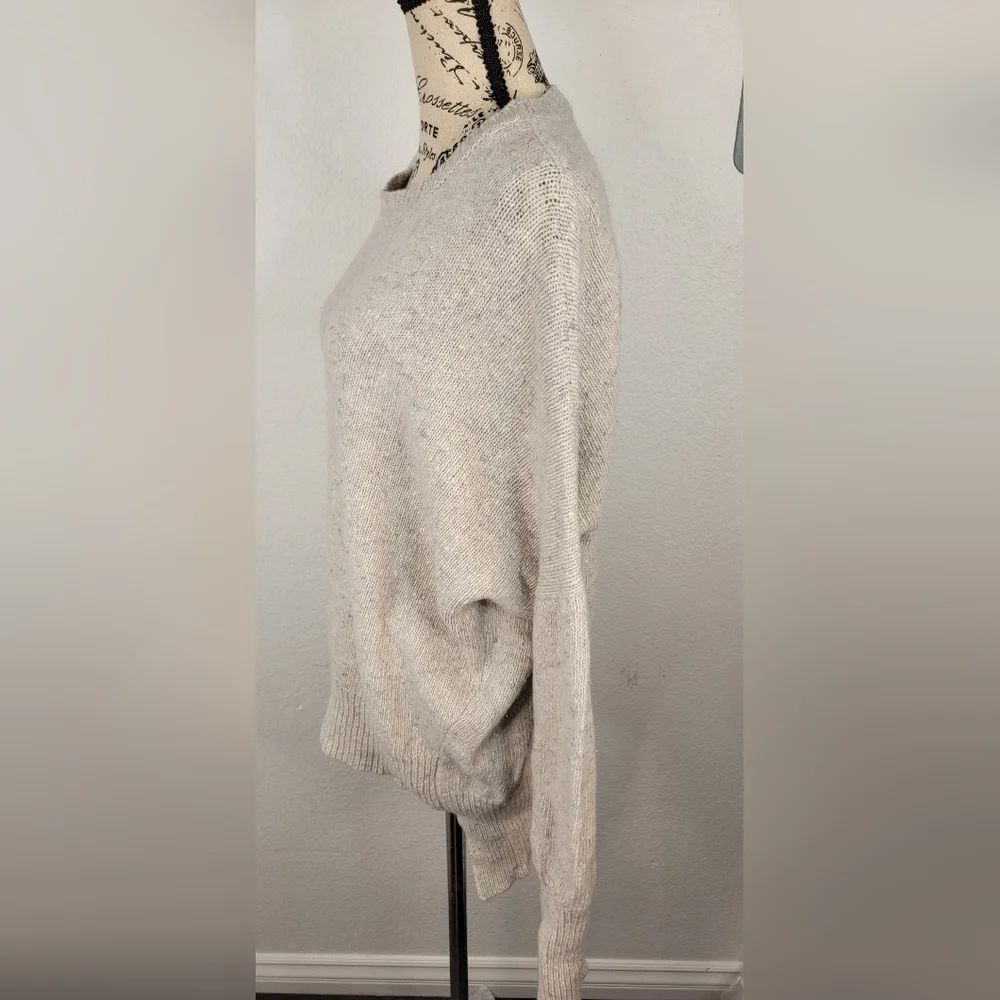 Adam Lippes Sweater Sz M Merino Wool Cashmere High Low Oversized - Picture 4 of 8